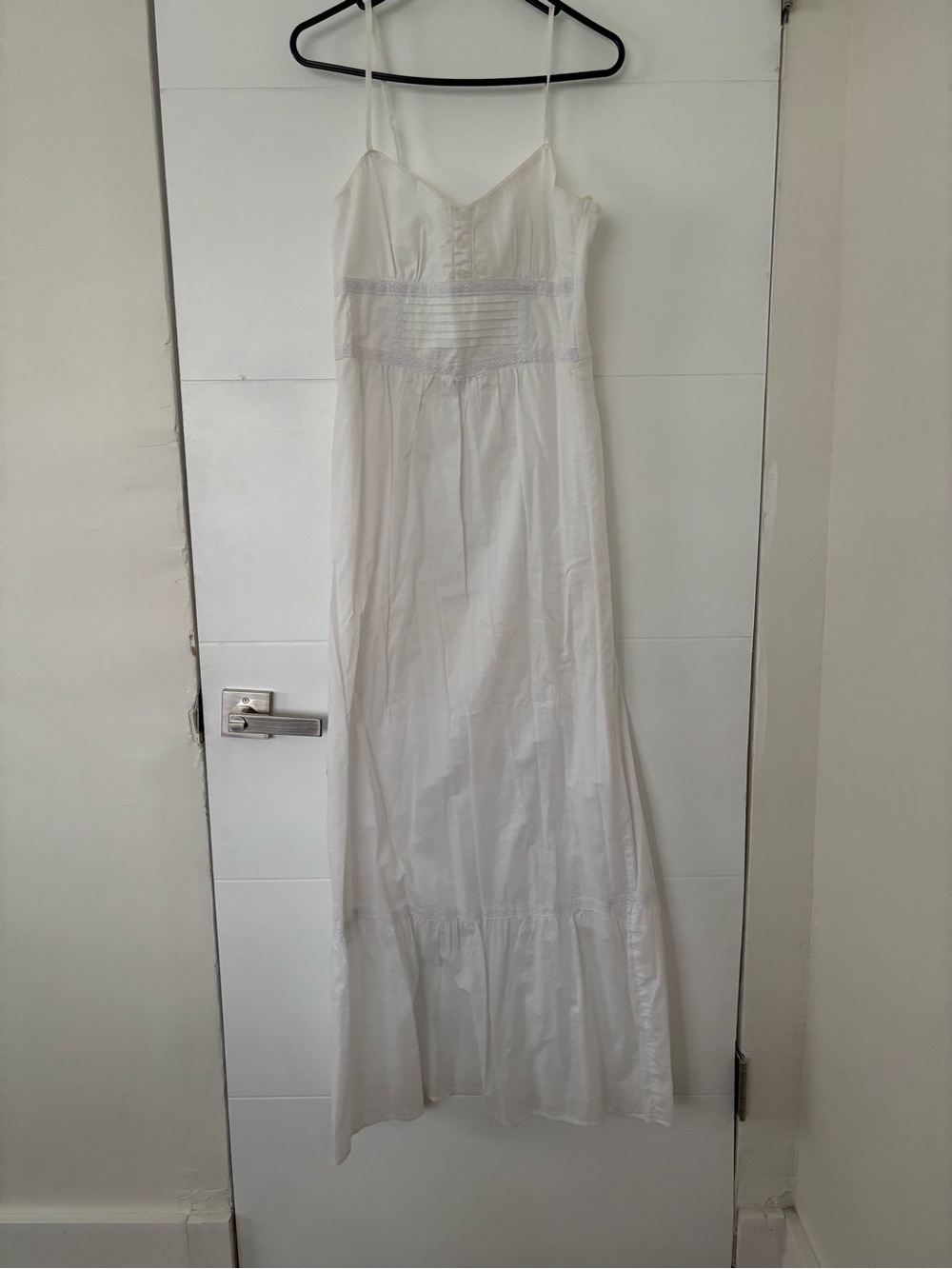 Decree White Cotton Maxi Dress